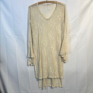 Free People Cream Lace tunic Dress